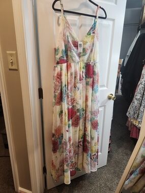 Torrid Floral Maxi Sundress with Spaghetti Straps - Multi Floral, 3X , NWT